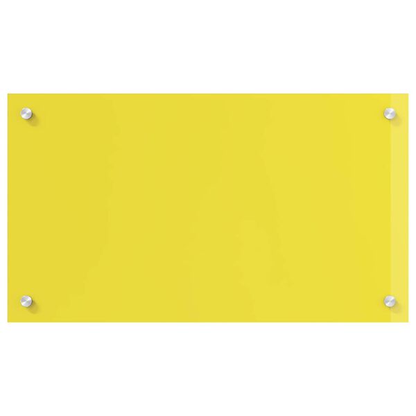 vidaXL Salpicadero de cocina Amarillo 70 x 40 x 0,6 cm vidrio templado
