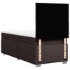 vidaXL Cama box spring con colchón tela marrón oscuro 100x200 cm