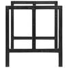 vidaXL Patas de mesa de comedor de hierro fundido 150x68x73 cm