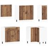 vidaXL Mueble cocina Porto madera vieja 11 pzas madera contrachapada