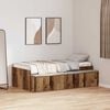 vidaXL Estructura de cama con cajón Madera Vieja 100 x 200 cm