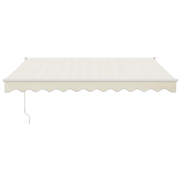 vidaXL Toldo retr&aacute;ctil autom&aacute;tico color crema 3x2,5 m