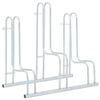 vidaXL Soporte para 3 bicicletas suelo independiente acero galvanizado