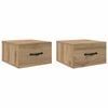 vidaXL Armario de Noche 2 uds. Roble artisan 35 x 35 x 20 cm