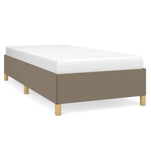 vidaXL Estructura de cama sin colchón tela gris taupe 80x200 cm
