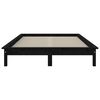 vidaXL Estructura de cama de madera maciza de pino negro 200x200 cm