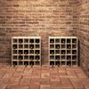 vidaXL Estante de Vino 2 pcs Natural 56 x 25 x 56 cm