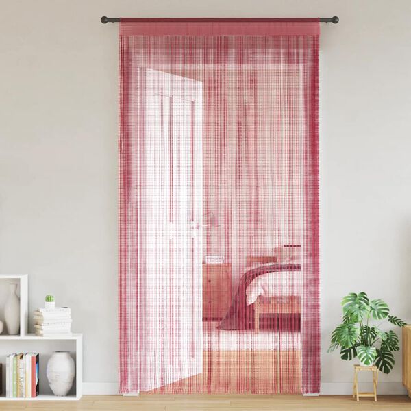 vidaXL Cortinas de tiras 2 uds. color rosa 100x250 cm