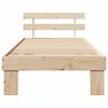 vidaXL Estructura de cama Natural 80 x 200 cm Madera de pino macizo