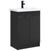 vidaXL Juego de muebles de ba&ntilde;o Negro 78,5 x 37,5 x 81 cm