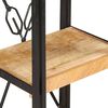 vidaXL Estanter&iacute;a de 3 niveles madera maciza de mango 40x30x80 cm