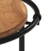 vidaXL Mesas apilables 3 piezas madera maciza de acacia