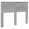 vidaXL Cabecero Gris Sonoma Madera de ingenier&iacute;a