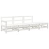 vidaXL Juego de muebles de jard&iacute;n 4 pzas madera maciza de pino blanco