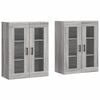 vidaXL Armarios de pared 2 uds madera de ingenier&iacute;a gris Sonoma