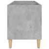vidaXL Mueble discos madera contrachapada gris hormigón 74,5x38x48 cm