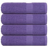 vidaXL Toallas de ducha FROGN 4 uds morado 70x140 cm 360 g/m²