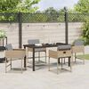 vidaXL Conjunto de Comedor de Jard&iacute;n 5 pcs Beige rat&aacute;n sint&eacute;tico