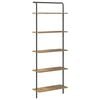 vidaXL Estante de libros 5 niveles 60 x 24 x 168 cm Roble artisan