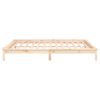 vidaXL Estructura de cama con LED Super King madera maciza 180x200 cm