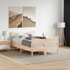 vidaXL Estructura de cama sin colch&oacute;n madera maciza de pino 120x190 cm