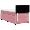 vidaXL Cama box spring con colch&oacute;n terciopelo rosa 90x190 cm