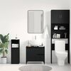 vidaXL Gabinete de Ba&ntilde;o con caj&oacute;n Roble Negro 65 x 33 x 60 cm