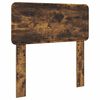 vidaXL Estructura de cama con cabecera Roble Ahumado 75 x 190 cm