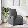 vidaXL Sill&oacute;n reclinable de tela gris oscuro