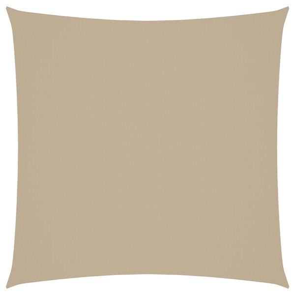 vidaXL Toldo de vela cuadrado tela Oxford beige 2x2 m
