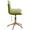 vidaXL Sillas de comedor giratorias 4 unidades terciopelo verde claro