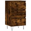 vidaXL Aparador madera de ingenier&iacute;a roble ahumado 40x35x70 cm