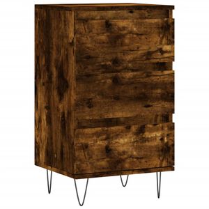 vidaXL Aparador madera de ingenier&iacute;a roble ahumado 40x35x70 cm
