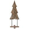 vidaXL &Aacute;rbol de Navidad Marr&oacute;n 121 cm Madera de teca maciza