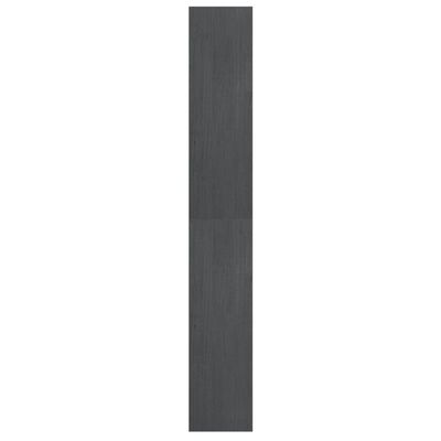 vidaXL Estantería/divisor de espacios madera de pino gris 40x30x199 cm