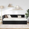 vidaXL Estructura de Cama Esquina con Colch&oacute;n 2 pcs Negro Terciopelo