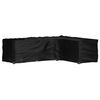 vidaXL Funda para muebles de jard&iacute;n forma de L 16 ojales 260x210x80 cm