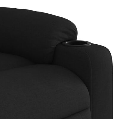 vidaXL Sillón eléctrico reclinable elevable de tela negro