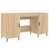 vidaXL Escritorio madera de ingenier&iacute;a roble Sonoma 140x50x75 cm