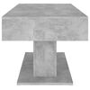 vidaXL Mesa de centro madera contrachapada gris hormigón 96x50x45 cm