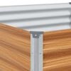 vidaXL Arriate elevado 582 x 100 x 36 cm Acero Galvanizado