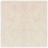 vidaXL Alfombra Shaggy Antideslizante Crema 200 x 200 cm PP