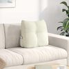 vidaXL Cojín de Espalda Crema 45 x 24 x 50 cm Terciopelo