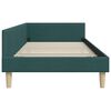 vidaXL Estructura de cama en esquina Verde oscuro 100 x 200 cm tela