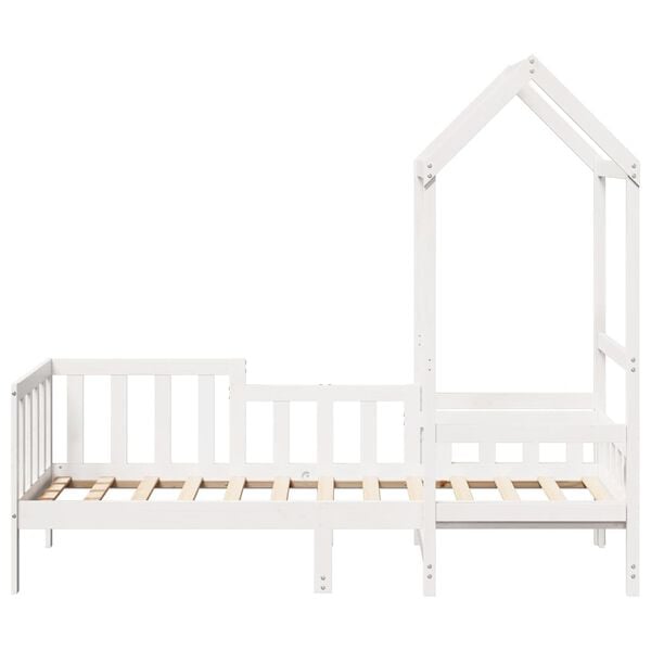 vidaXL Sof&aacute; cama madera maciza de pino blanco 80x200 cm