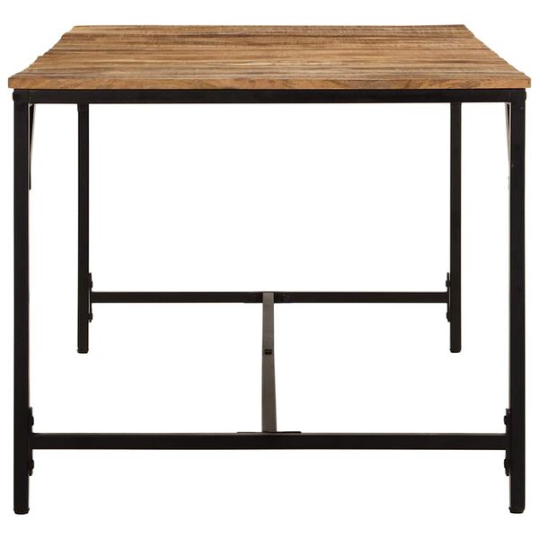 vidaXL Mesa de comedor madera maciza de mango rugosa 180x90x75 cm