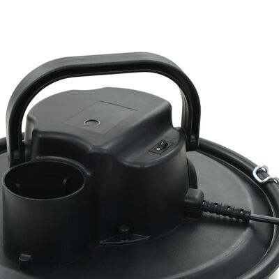 vidaXL Aspiradora de cenizas con filtro HEPA 1000 W 20 L negra