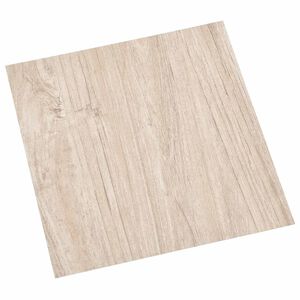 vidaXL Tableros de Suelo Blanco y Color Madera 5,11 m&sup2; 55 uds. PVC
