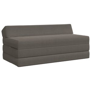 vidaXL Sof&aacute; Cama Plegable Gris Claro 120 x 60 x 49 cm Tela