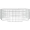 vidaXL Recinto animales corral 10 paneles hierro galvanizado 54x60 cm